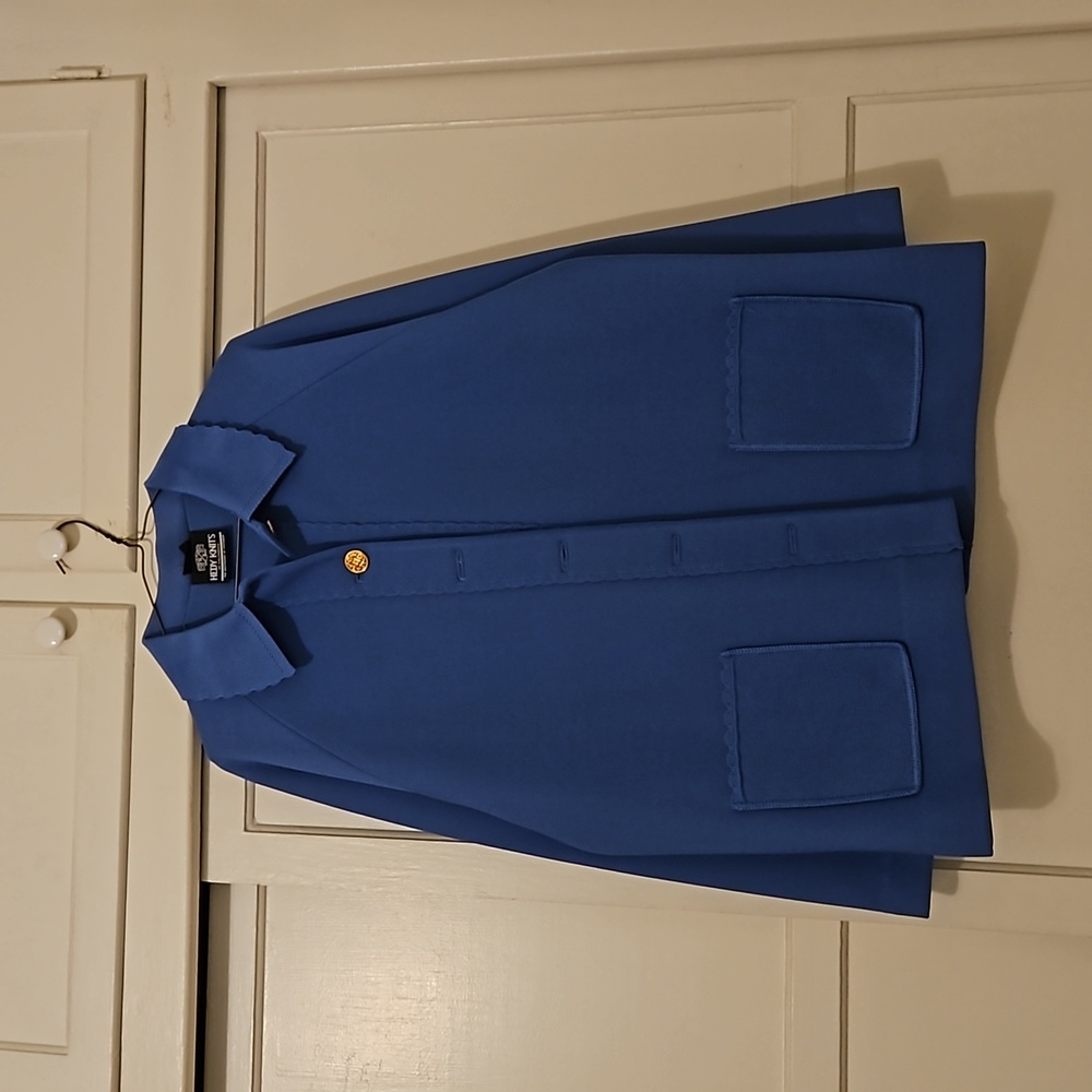 Hedy Knits of California Blue Knit Cardigan